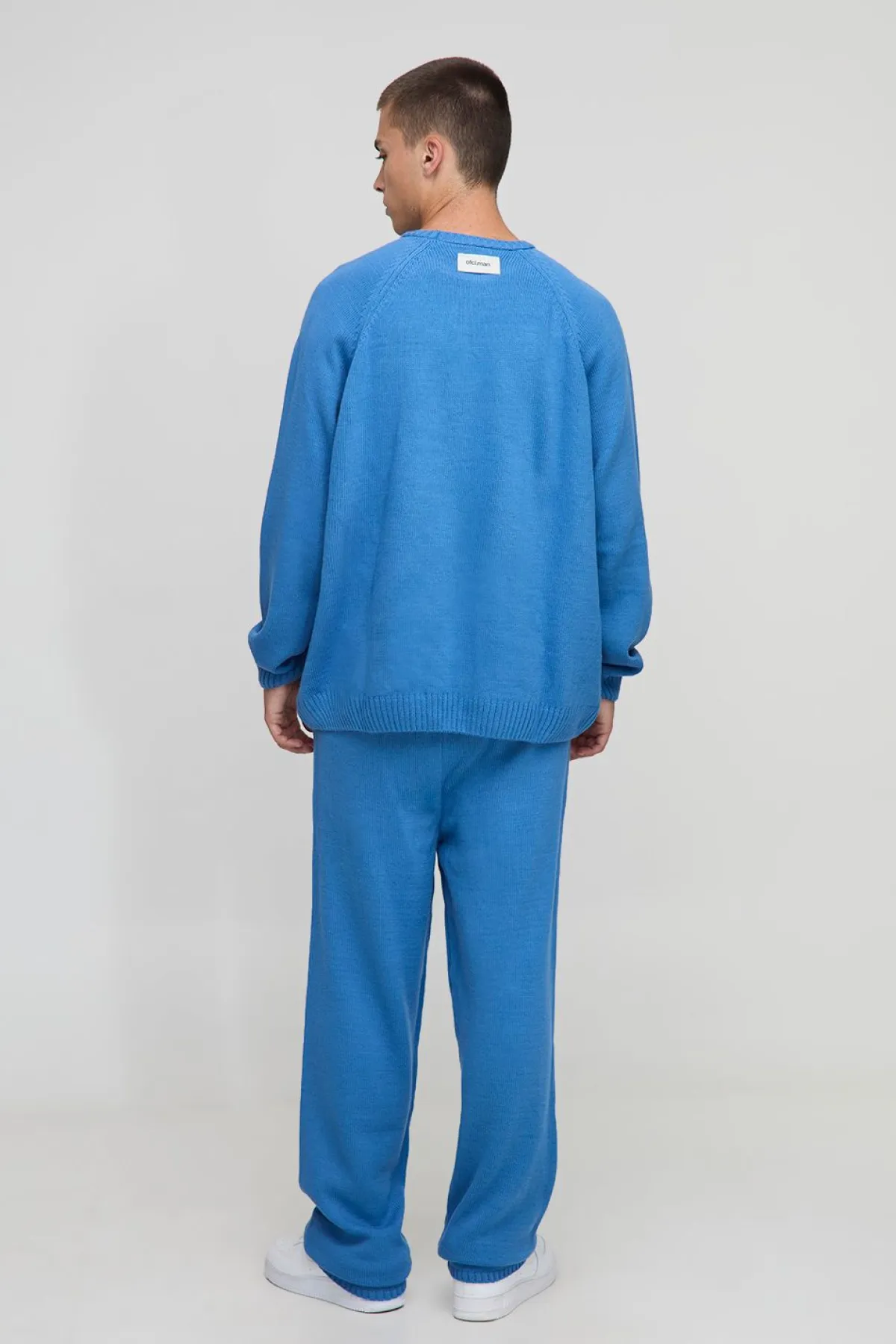 boohooMAN Pull-over raglan tricoté oversize et survêtement jogger régulier<Homme Maille|Mailles