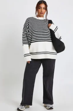 boohoo Pull oversize en maille douce Plus<Femme Pulls Oversize|Pulls Et Gilets
