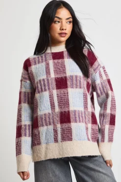 boohoo Pull-over tricoté à imprimé intégral<Femme Pulls Et Gilets|Toutes Les Mailles