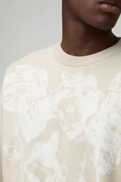 boohooMAN Pull-over tricoté jacquard Renaissance surdimensionné et à coupe carrée<Homme Maille|Mailles