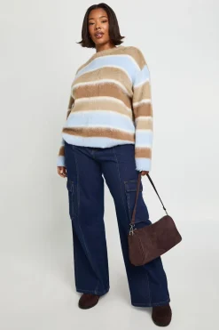 Pull surdimensionné extra pelucheux