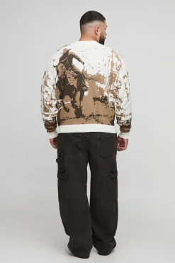 Pull surdimensionné à jacquard Plus Western