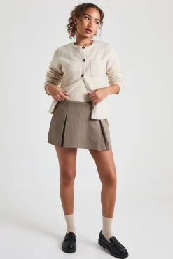 Pull tricoté avec détail de col zippé