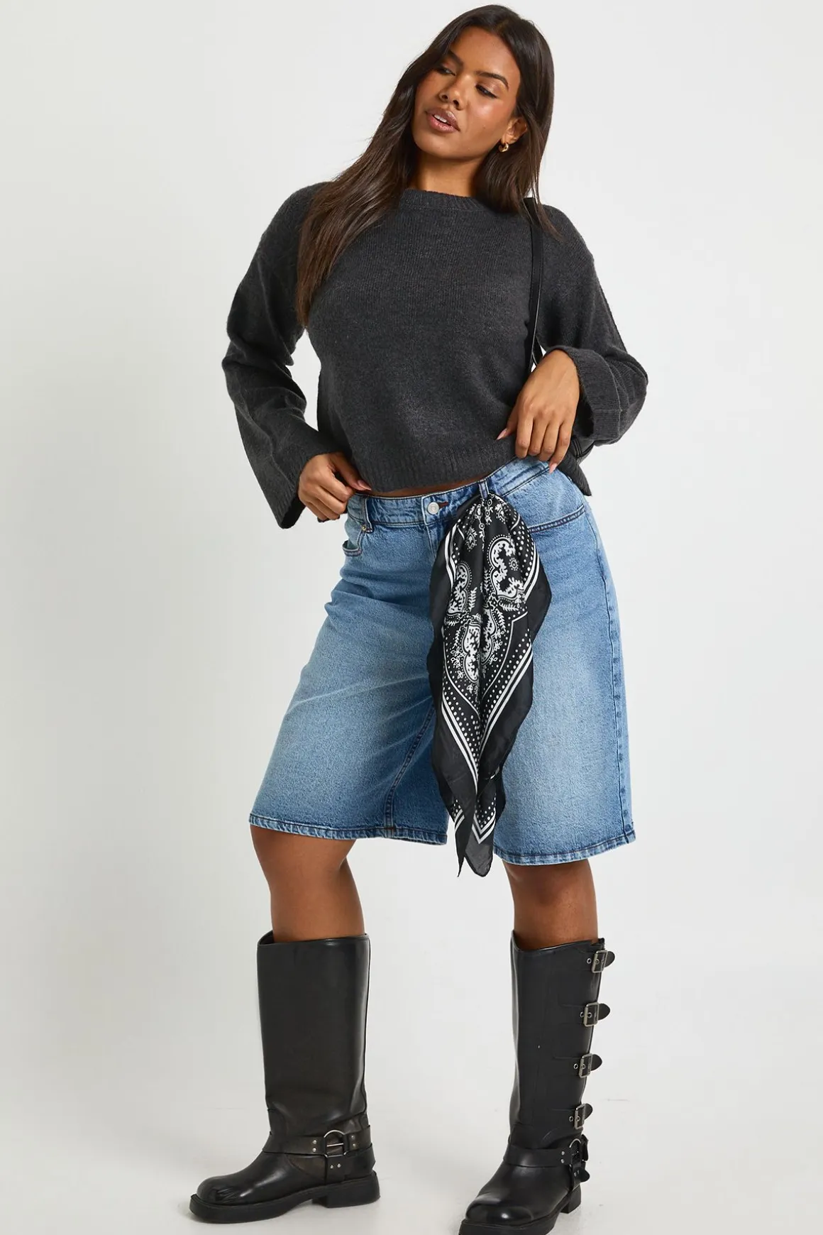 Pull tricoté à col rond super doux