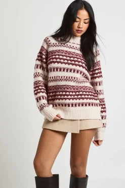 boohoo Pull tricoté surdimensionné aux détails de points texturés<Femme Pulls Et Gilets|Toutes Les Mailles