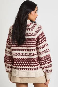 boohoo Pull tricoté surdimensionné aux détails de points texturés<Femme Pulls Et Gilets|Toutes Les Mailles