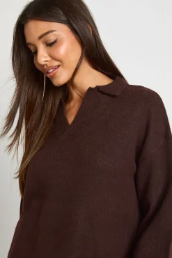 boohoo Pull tricoté ultra doux à col en V<Femme Pulls Et Gilets|Toutes Les Mailles