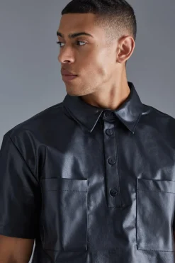 Pu Oversized Overhead Shirt