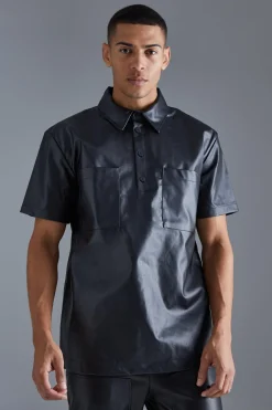 Pu Oversized Overhead Shirt
