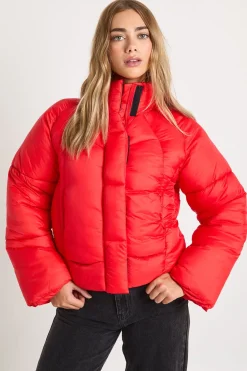 Quilt Detail Puffer Jacket