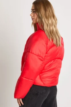Quilt Detail Puffer Jacket
