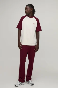 Regular Embroidered Raglan T-Shirt