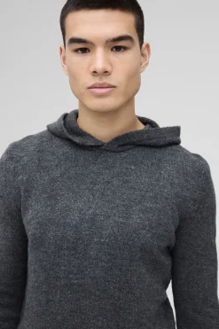 Regular Fit Brushed Knit Hoodie