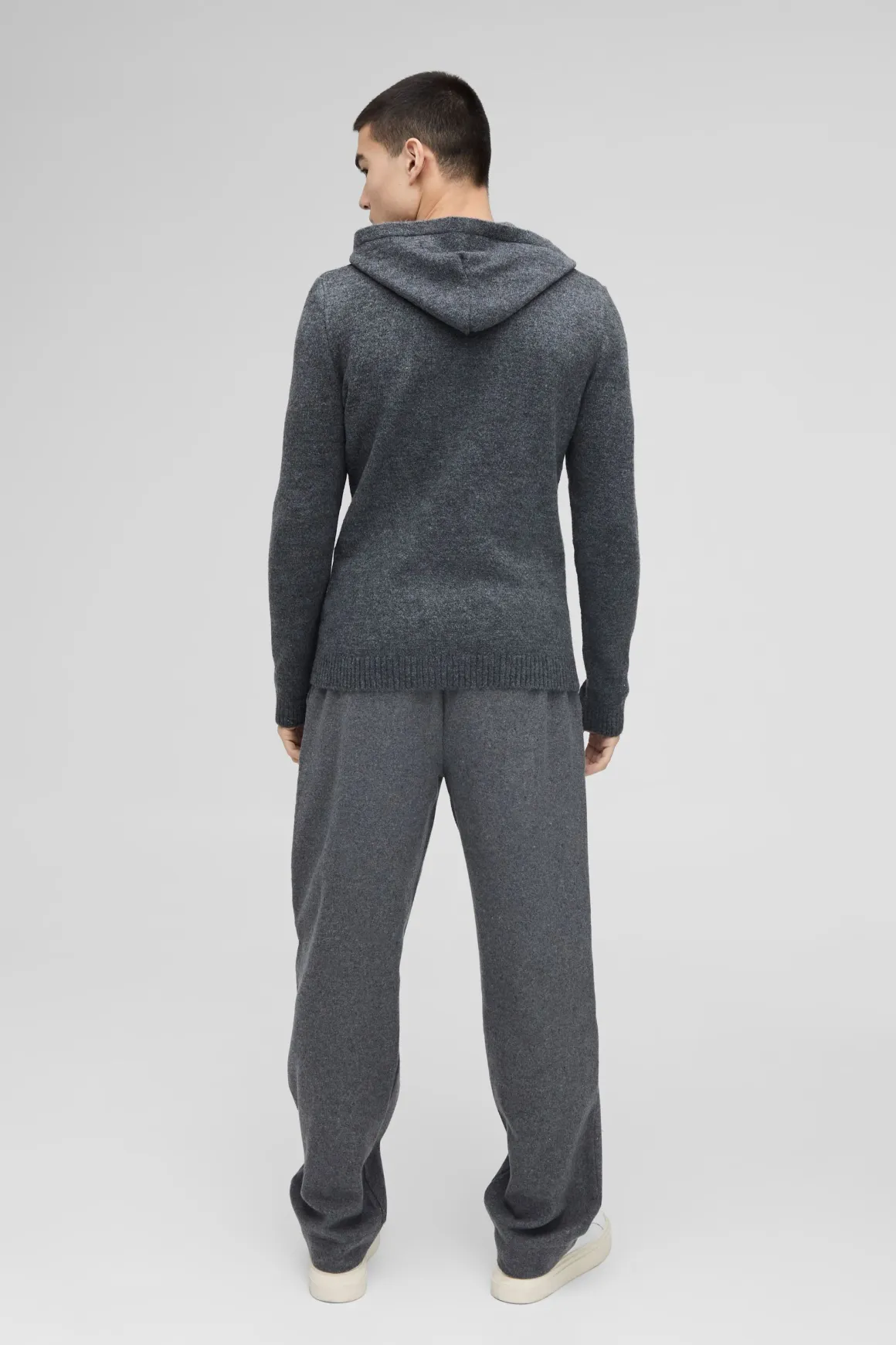 Regular Fit Brushed Knit Hoodie