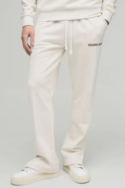 boohooMAN Relaxed Edizione Heavyweight Pintuck Split Hem Joggers<Homme Joggings|Jogging
