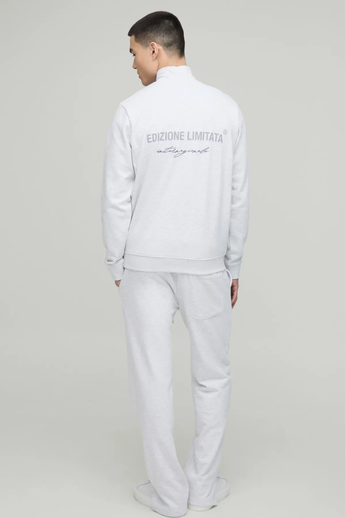 boohooMAN Relaxed Edizione Heavyweight Pintuck Split Hem Joggers<Homme Joggings|Jogging