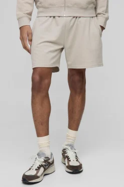 boohooMAN Relaxed Fit Mid Length Basic Lightweight Shorts<Homme Shorts|Essentiels