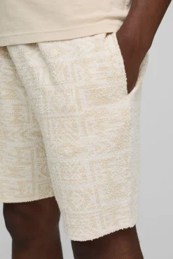 Relaxed Fit Mid Length Jacquard Short