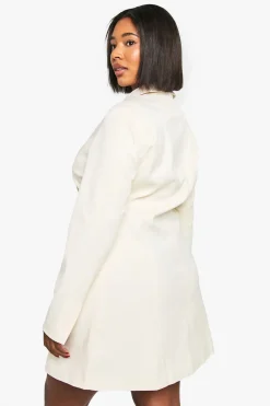Robe ajustée à col boutonné Plus