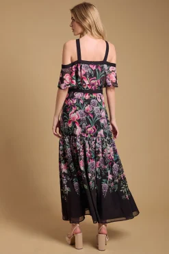 Oasis Robe Bardot à Col Licou avec Détail Nœud<Femme Robes Mi-Longues|Robes