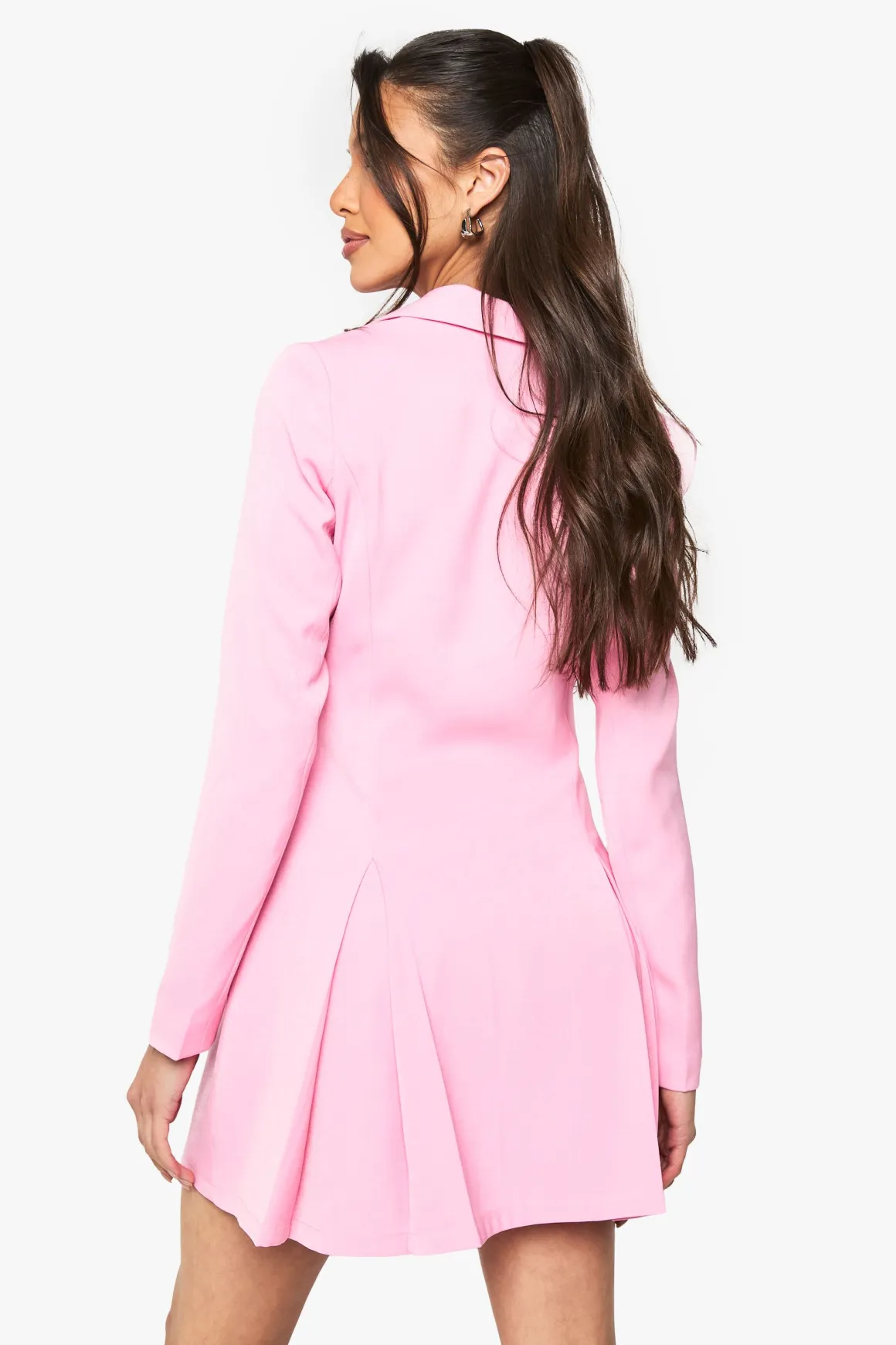 Robe blazer ajustée à détails Crochet & Œil, taille cintrée