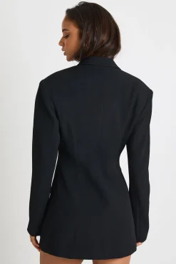 boohoo Robe Blazer Avec Détails Bordés Dorés<Femme Tailleurs|Robes À Manches Longues