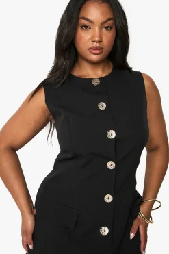 ROBE BLAZER À BOUTONS D'OR
