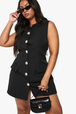 ROBE BLAZER À BOUTONS D'OR