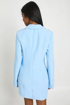 Robe Blazer Cintrée À Détail Drapé