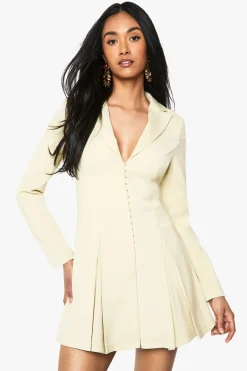 boohoo Robe blazer cintrée à détails crochets et œillets<Femme Tailleurs|Robes À Manches Longues