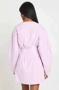 Robe Blazer Cintrée À La Taille Avec Boutonnage