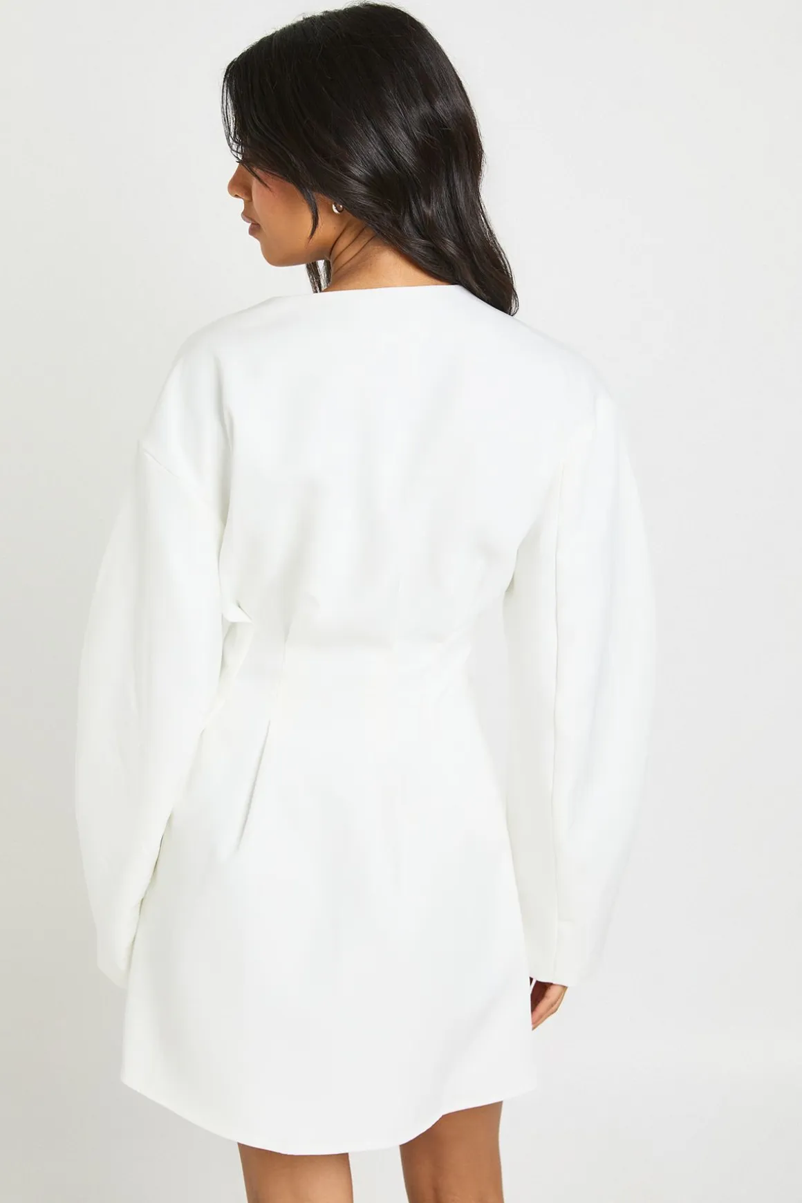 Robe Blazer Cintrée À La Taille Avec Boutonnage