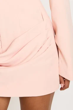 Robe Blazer Cintrée À Épaulettes Structurées Et Fermeture À Agrafes
