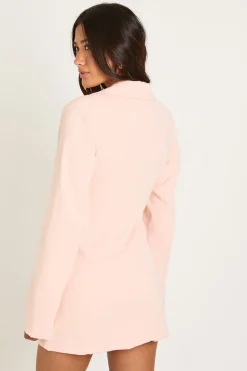 Robe Blazer Cintrée À Épaulettes Structurées Et Fermeture À Agrafes