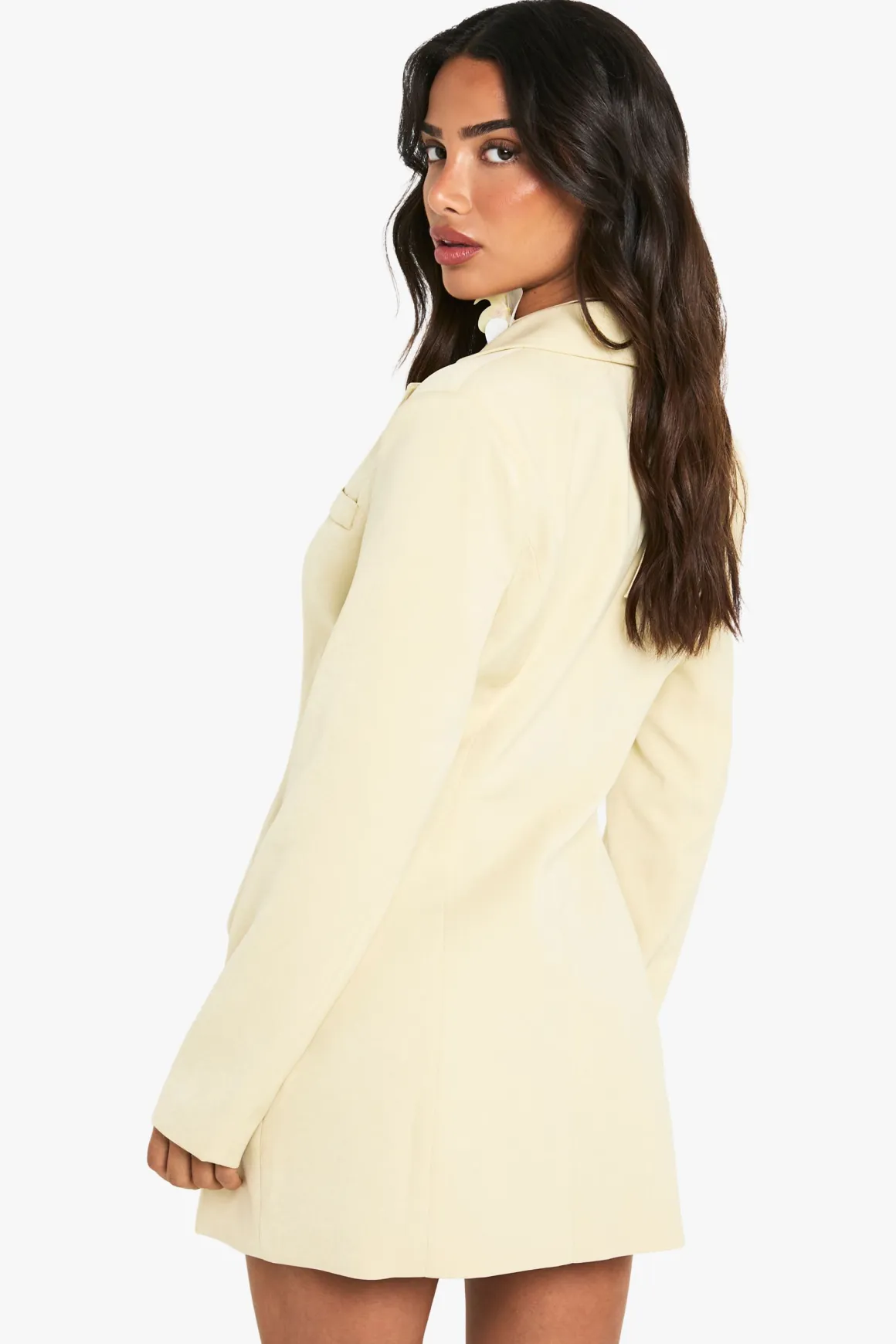 Robe Blazer Cintrée À Taille Marquée Coupe Ajustée Petite