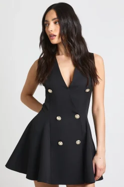 boohoo Robe Blazer Cintrée Évasée Ajustée<Femme Tailleurs|Robes