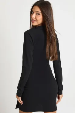 boohoo Robe Blazer Drapée Froncée à Manches Longues<Femme Tailleurs|Robes À Manches Longues