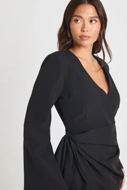 boohoo Robe Blazer Drapée Sans Col Avec Ceinture À Nouer<Femme Tailleurs|Robes À Manches Longues