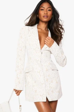 Robe blazer en dentelle sur mesure