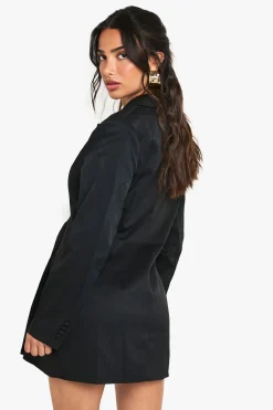 boohoo Robe blazer enveloppante structurée surdimensionnée pour petites<Femme Tailleurs|Robes À Manches Longues