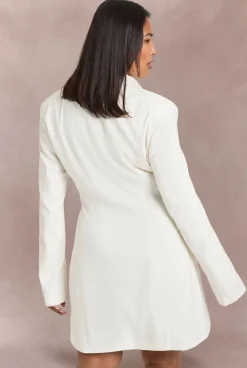 Robe Blazer Grande Taille Avec Détails De Finitions Dorées