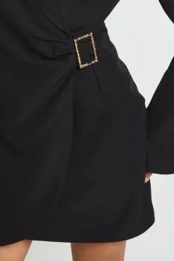 Robe Blazer À Manches Évasées Avec Détail Boucle
