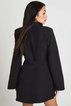 Robe Blazer À Manches Évasées Avec Détail Boucle