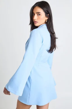 Robe Blazer À Manches Évasées Avec Détail Boucle