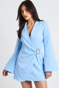 Robe Blazer À Manches Évasées Avec Détail Boucle