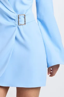 Robe Blazer À Manches Évasées Avec Détail Boucle