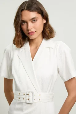 KarenMillen Robe Blazer Mini Cintrée Avec Ceinture<Femme Toutes Les Robes|Robes