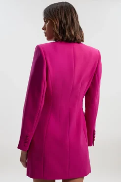 KarenMillen Robe Blazer Mini Croisée Ajustée et Raffinée<Femme Tailleurs|Robes Remise De Diplôme