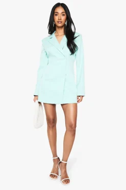 boohoo Robe blazer oversize à enveloppement structuré<Femme Tailleurs|Robes À Manches Longues
