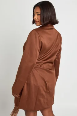 Robe blazer à pampilles Plus